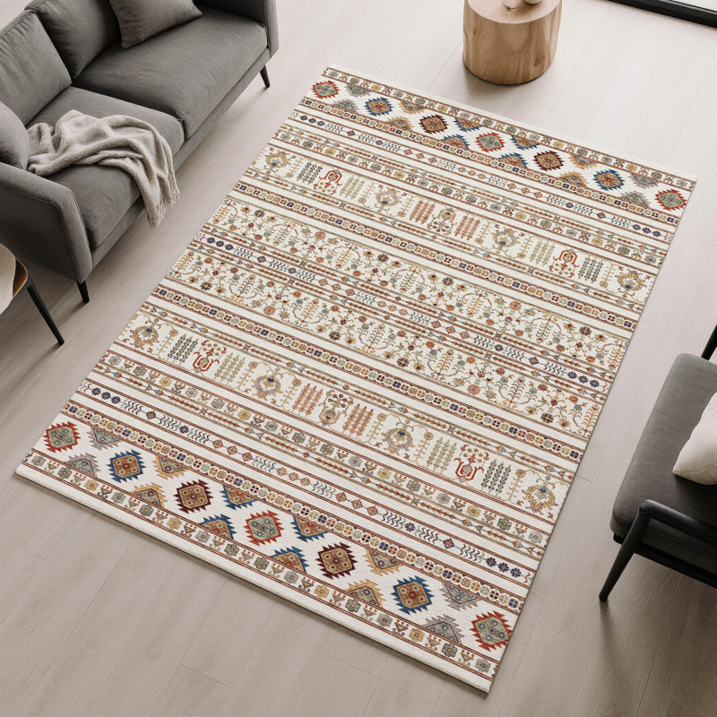Tapis lavable à la machine de qualité supérieure Mayfield AMF2244, Ivoire ivoire, 2 pi 6 po x 3 pi 10 po