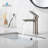 Blossom Single Handle Bathroom Faucet – Brushed Nickel, Solid Brass Construction, Single Hole Mount, Includes Water Supply Lines-24280242