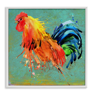 Urban Abstract Rooster Splash - Painting