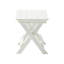 Mobilier d'extérieur pliable Hips, 2 chaises et table rectangulaire blanche pour bistro moderne-614457850