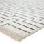 Tapis géométrique fait à la main gris / blanc Rowan-48823840