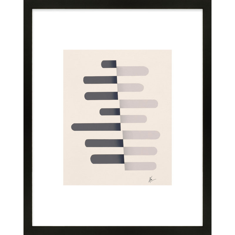 Flora 4 Print by Lee Lessem, 30" H x 24" W x 1.25" D, Black Framed