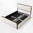 Upholstered Platform Bed With 4 Drawers-1394576566-1398867986