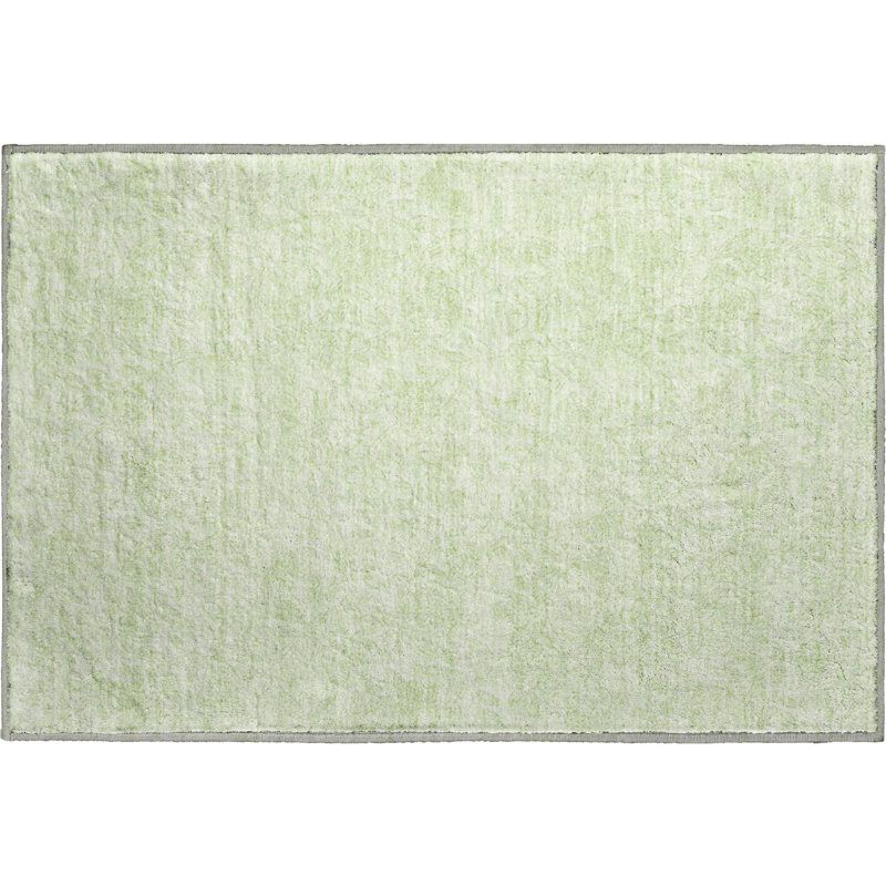 Premium Machine Washable Prisco Aloe Rug, Rectangle 1'8" x 2'6"