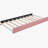 Storage sofa bed frame with a linen fabric cover, no bed panel.-1553691240