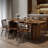 Tan Rectangular Solid Wood Butterfly Leaf  Dining Table-1802053017