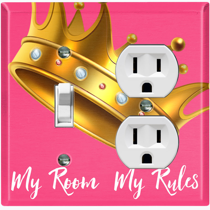 2 - Gang Standard Combination Wall Plate, Pink