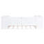 Lit de jour simple blanc avec rangement, gigogne et chargement - rangement de construction, installation en bois massif-1782317701