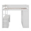 Lit mezzanine double avec placards et bureau-816031751