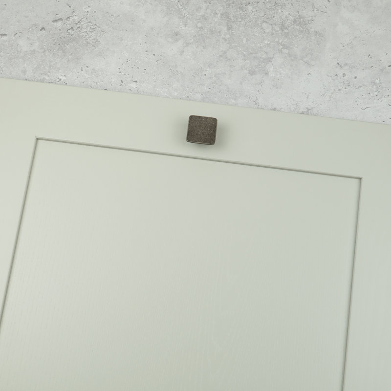 32mm Antique Pewter Square Knob