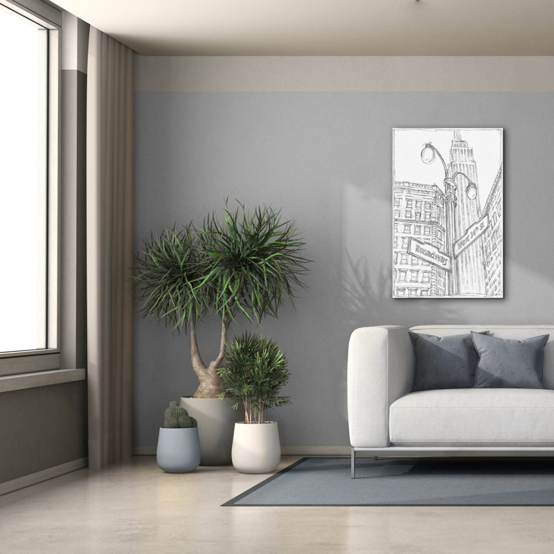  «Ny Intersection 2» par Ethan Harper, art mural sur toile, 26 po x 40 po