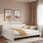 Upholstered Daybed With Usb And Slats Support-23460111