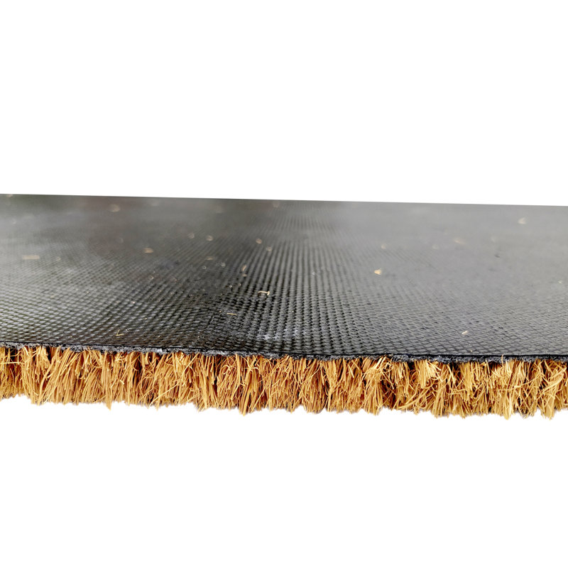 Tapis de porte en fibre de coco avec inscription « Grateful Script » - 45,7 x 76,2 cm (18 x 30 po) - Dos en caoutchouc