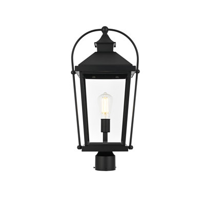 Lampadaire d'extérieur 23 pouces en noir Luz