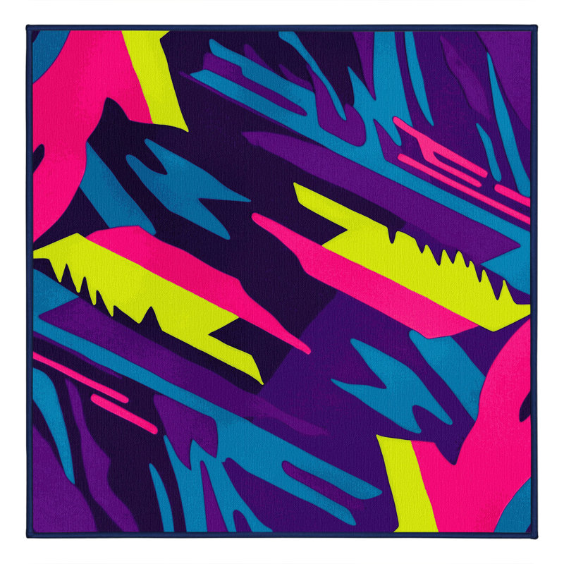 Electric Mirage Rug, Square 4'