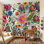 Papier peint aquarelle à motif floral botanique amovible