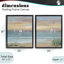 Ensemble de cadre flottant 2 pièces Summer Shore Panorama, design par Sally Swatland-1875453378-1875453376