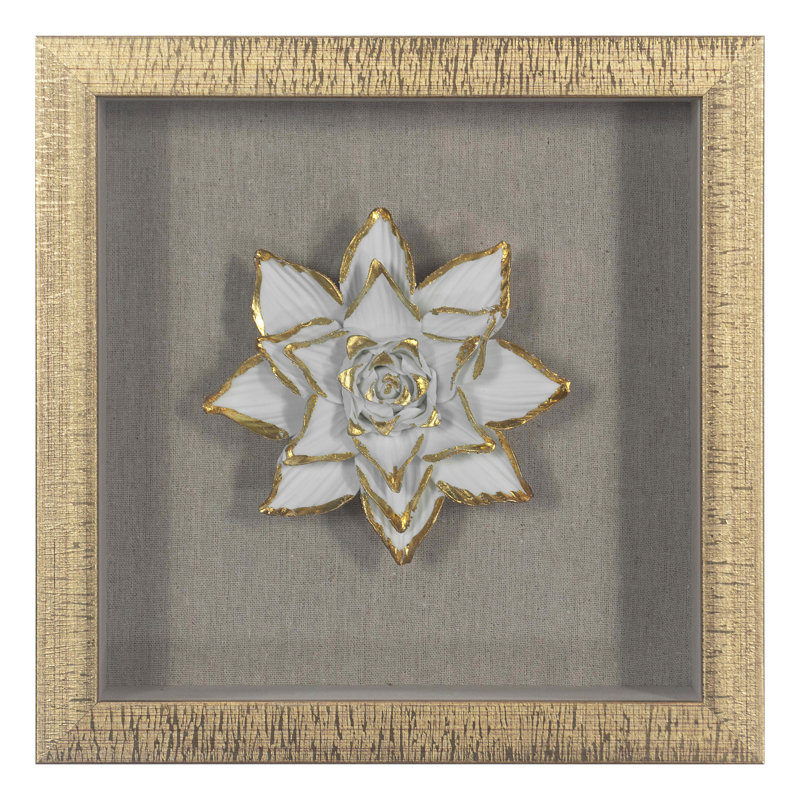 Handmade Glam Plants & Flowers Wall Decor on Ceramic