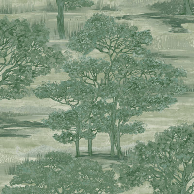 Forest Toile Self-Adhesive Wallpaper Roll