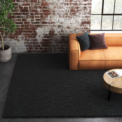 Tapis gris foncé touffeté à la main Jewell