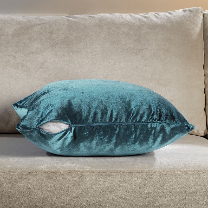 Housse de coussin en velours brillant, Air-Force, Carré 12 po