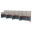 Poste de travail 4 personnes Regency Instant Office 63H x 129W-133697449