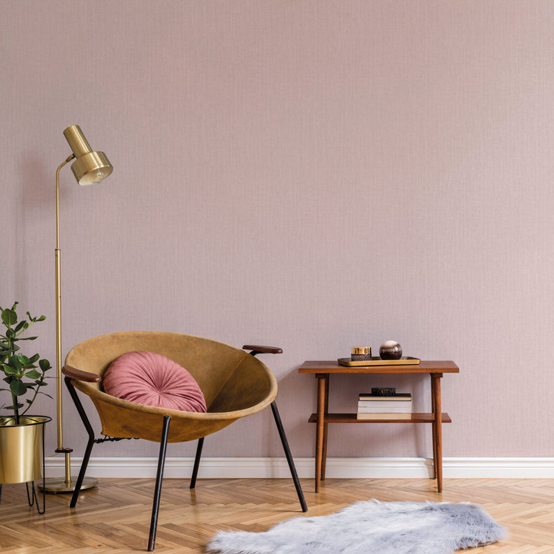 Dasean 10.05m x 53cm Matte Paste the Wall Wallpaper Roll, Pink