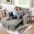 Meit 49"W Convertible Sleeper Sofa 3-In-1-1002457031