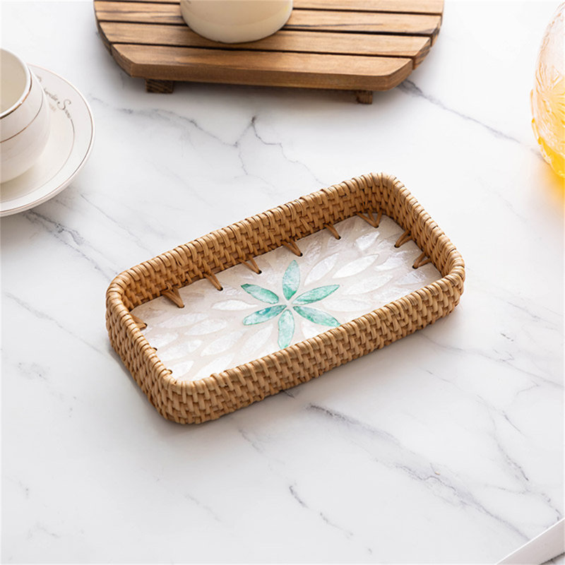 Aryannah Wood Tray, 1.38" H x 7.87" W x 4.13" D