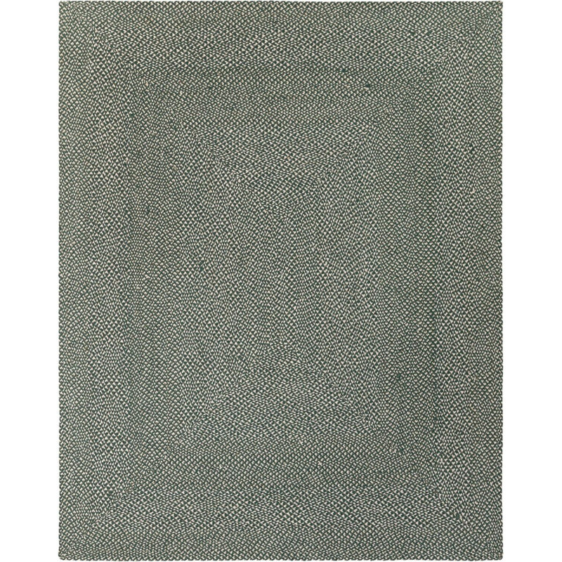 Tapis contemporain Aideen - vert, Rectangle 7 pi 10 po x 10 pi
