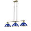 Luminaire suspendu en forme de dôme à 3 lumières pour îlot de cuisine Drakeford-626184620-626184614