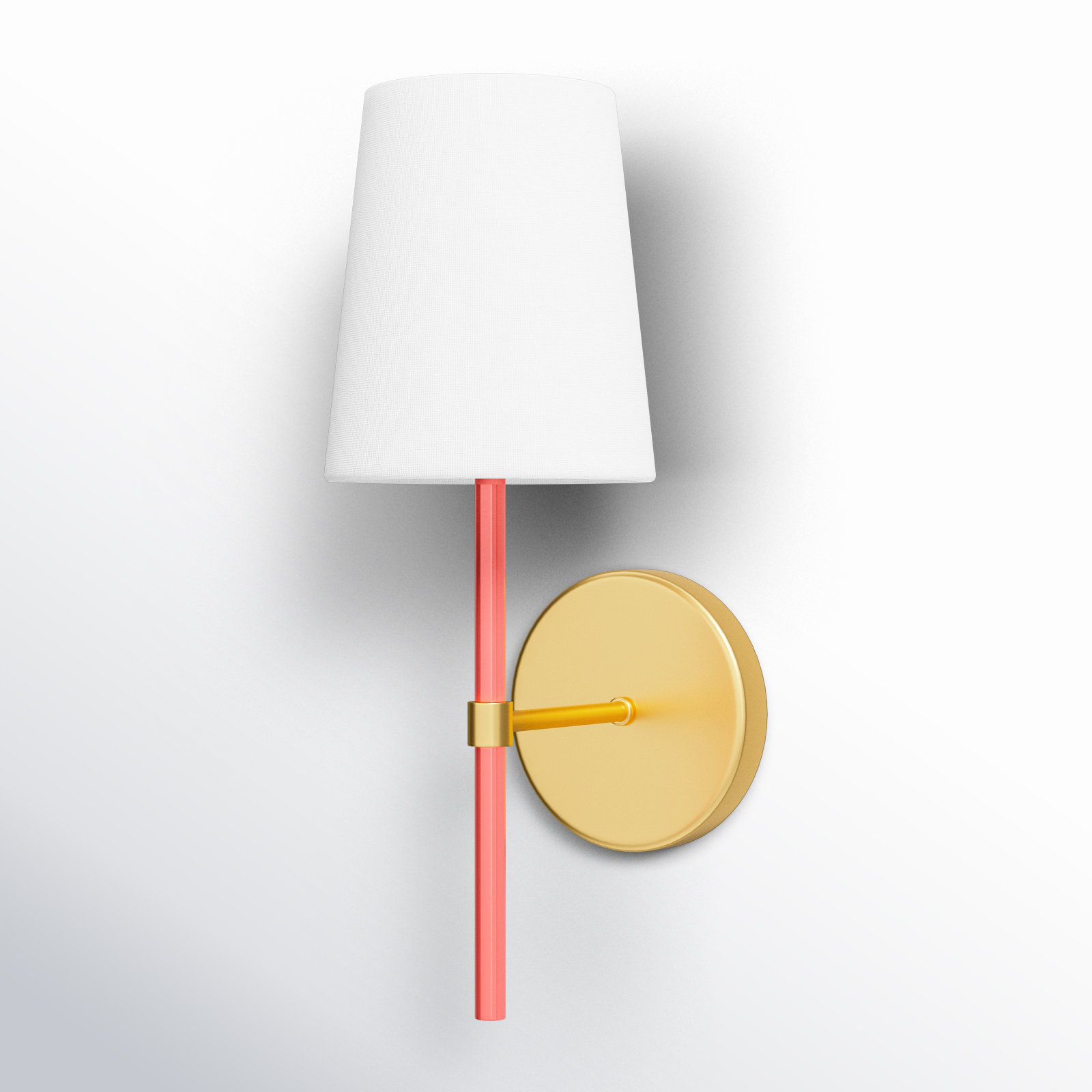 Single Light Dimmable Armed Sconce, Burnished Brass CRL