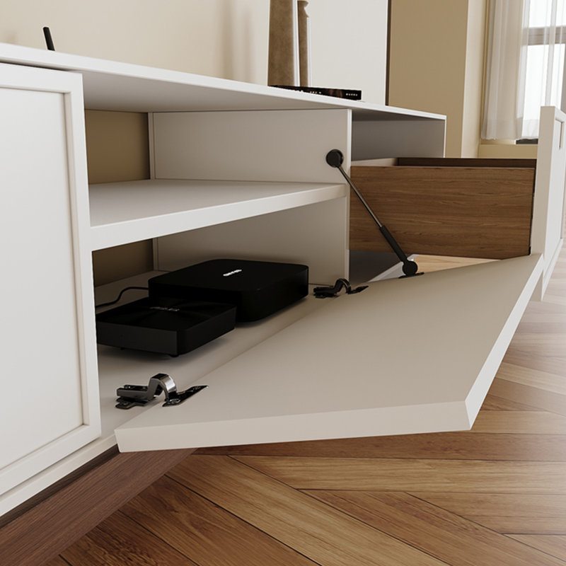 Retractable TV Stand and Coffee Table Set