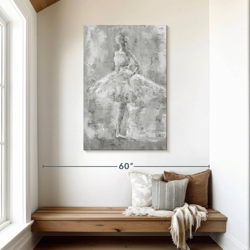 Enn Greycale Ballet Dancer I, H 45 po x l 30 po
