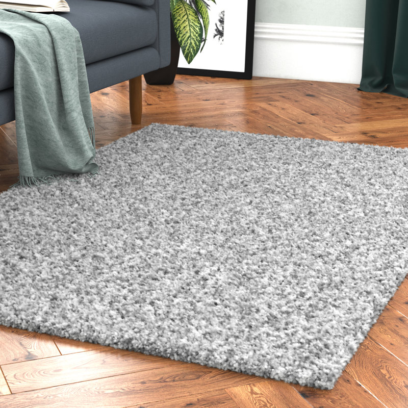 Adamell Solid Colour Shag Area Rug, Rectangle 160 x 230cm