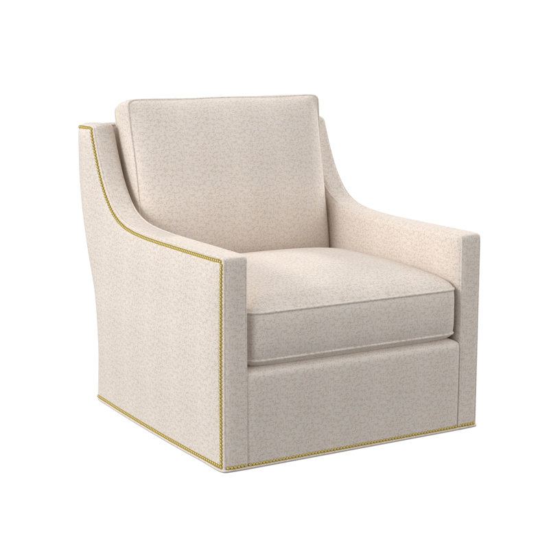 Chaise pivotante Sonoma, Laiton poli - petite, Bleu royal structurel