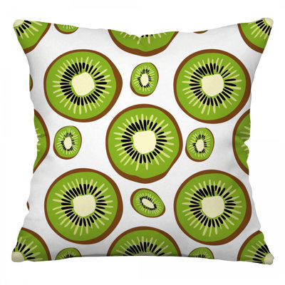 Kiwi Throw Pillow, Fruit Cotton Twill Pillows