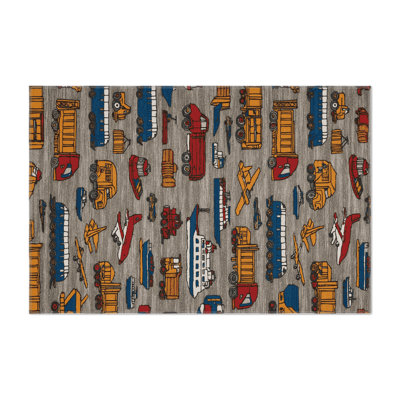 Tapis intérieur et extérieur gris Transport