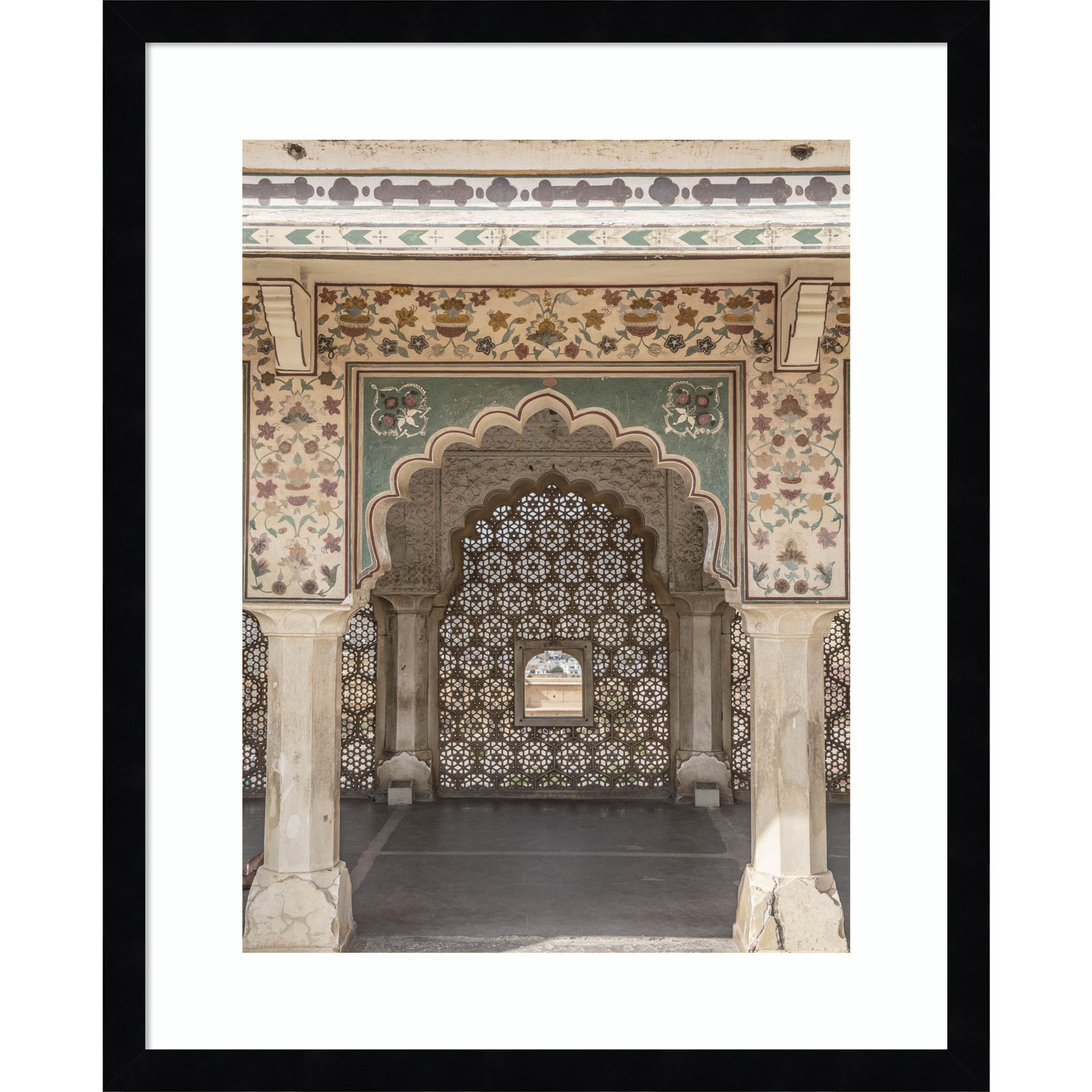 Daisey "Desert Palace" Print, Black, 21" H x 17" W