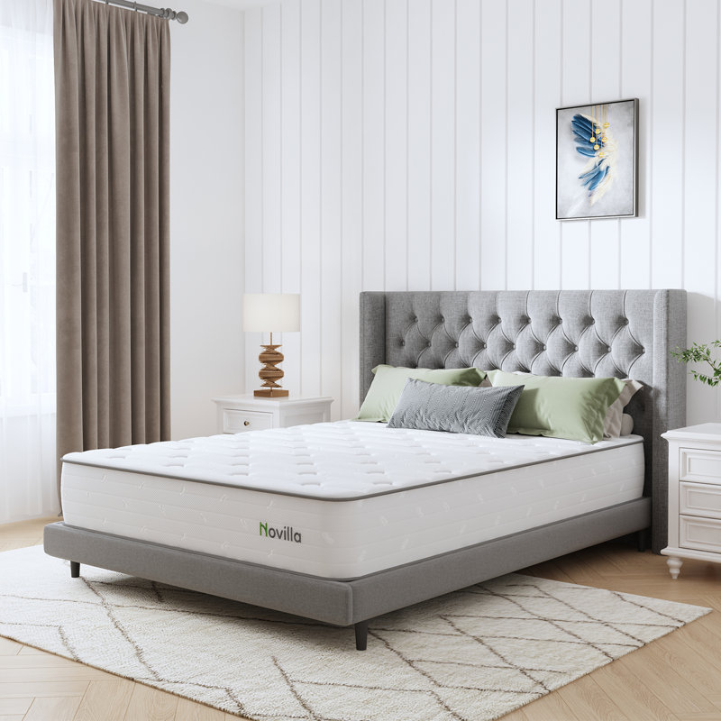 Novilla 30cm Medium Memory Foam Pocket Sprung Mattress, Kingsize (5')