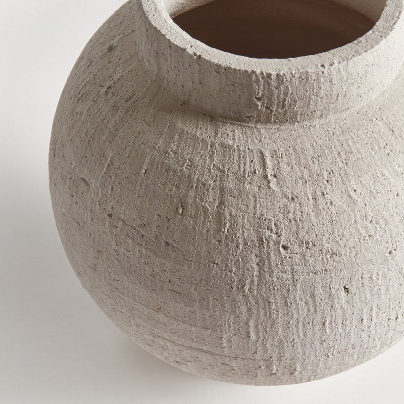Gianna Handmade Terracotta Table Vase, 12" H x 11.25" W x 11.25" D