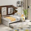 Lit de jour avec cadre gigogne, taille simple, blanc-155922957