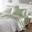 Drap-housse pour lit simple de luxe en satin de sauge 4 pièces