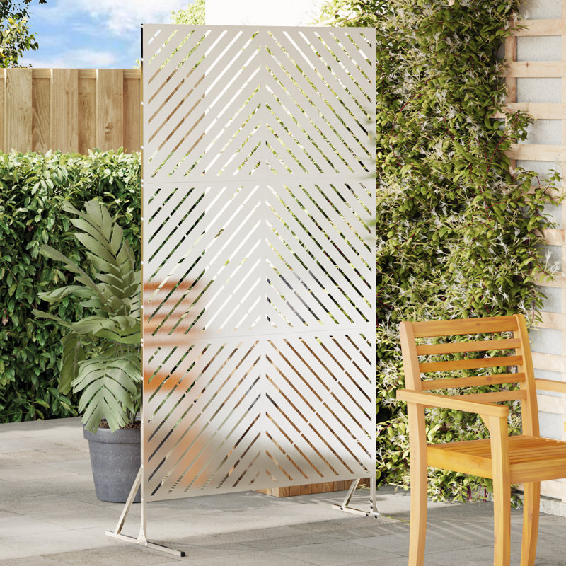 Stainless Steel Fence Panel Stainless Steel Medium Durable, Silver, 180cm H x 100cm W