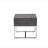 Iban Gray Oak & Chrome Finish End Table
