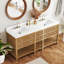 Meuble-lavabo double 72 po avec comptoir en quartz et meuble-lavabo en bois massif à fermeture douce-1729610096