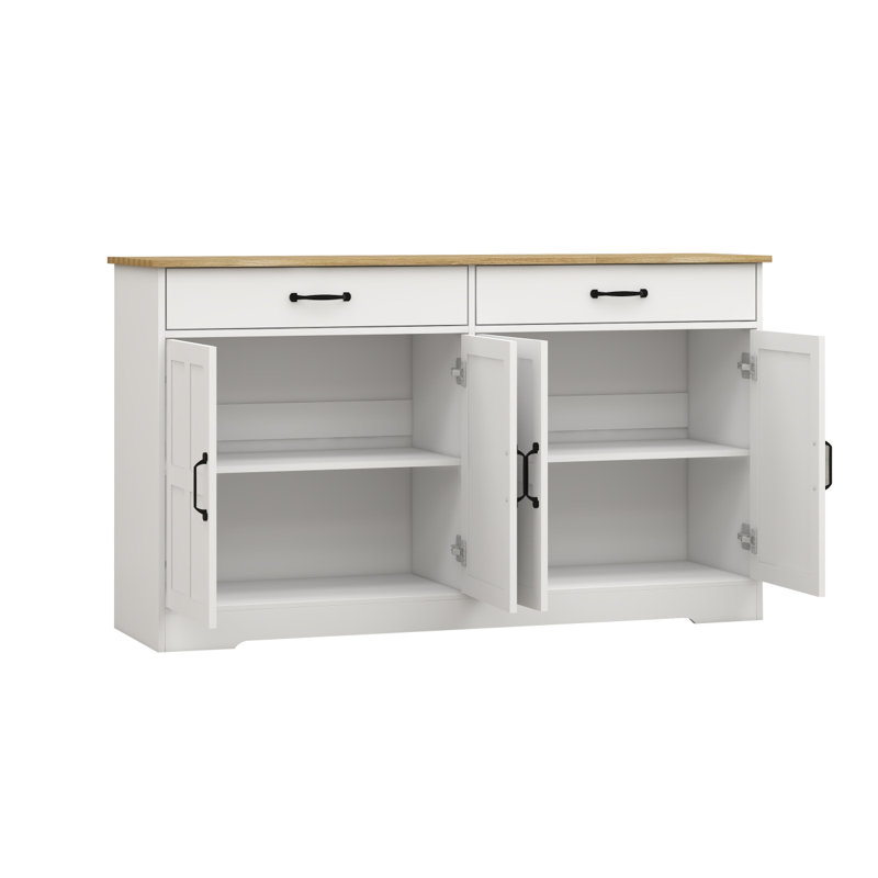Buffet 55,91 "avec 2 tiroirs et 4 portes