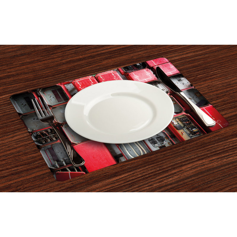 Polyester Abstract Rectangle Placemat