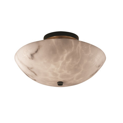 Plafonnier semi-encastré 1 lumière DEL 14 po