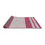 Tapis rose à rayures Antria-601607868